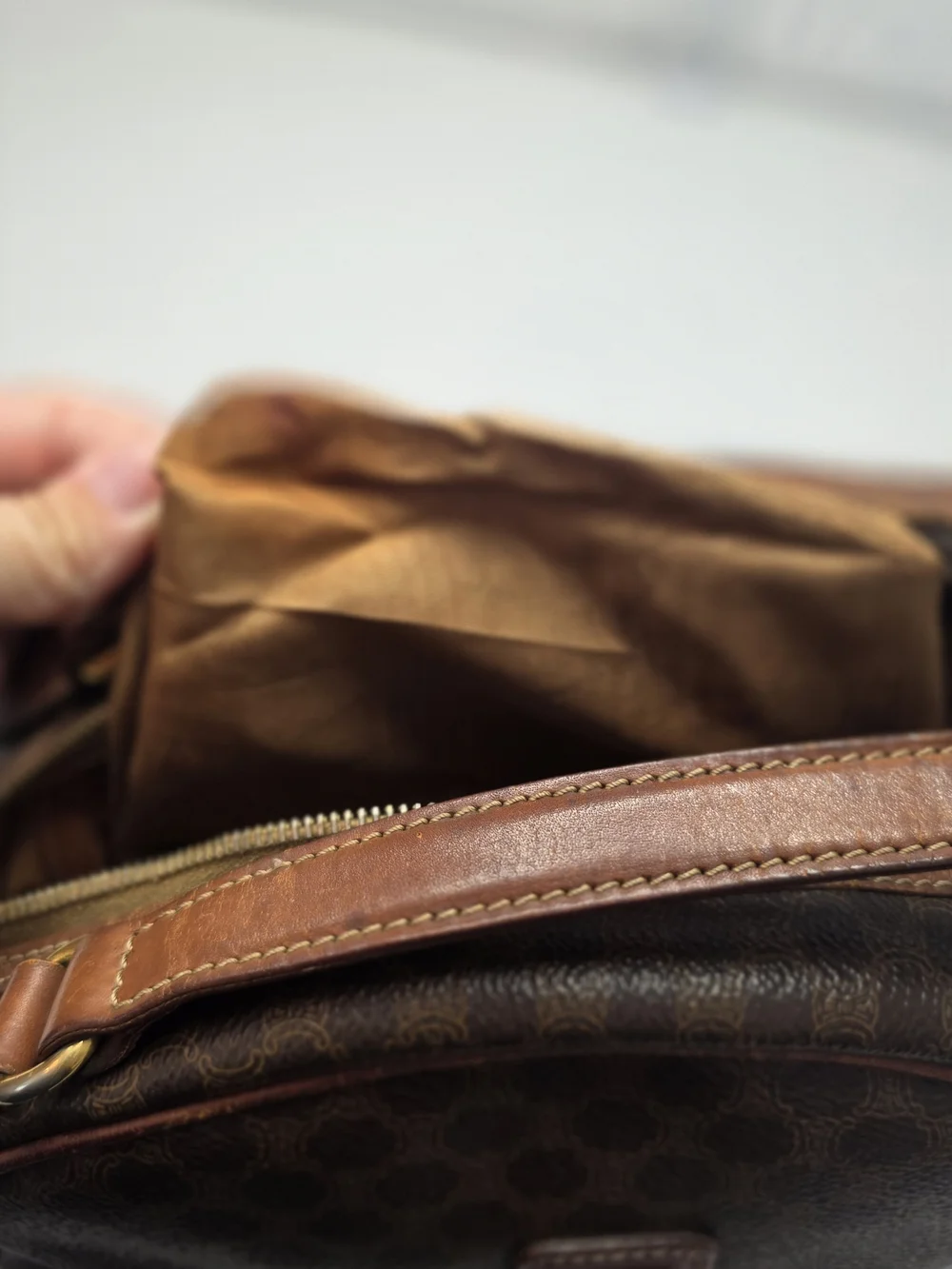 Vintage Celine Macadam Dome Bag